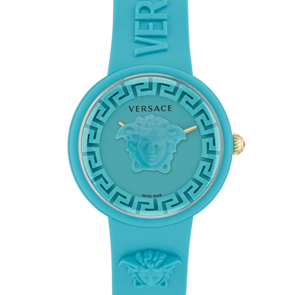 Versace Blue Elegance Ladies Matte Watch